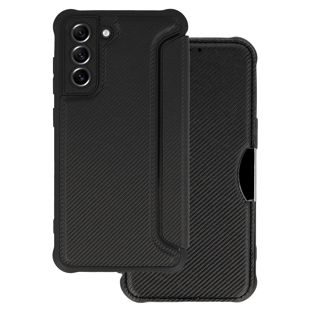 Razor Carbon Book Case for Samsung Galaxy S21 FE black