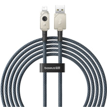Заредете изображение във визуализатора на галерията – USB cable - Lightning Baseus Unbreakable 2.4A 480Mbps 2m - white
