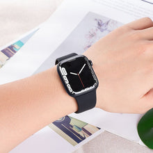 Заредете изображение във визуализатора на галерията – HOCO strap for Apple Watch 42/44/45/49mm Flexible silicone WA01 black
