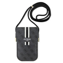 Заредете изображение във визуализатора на галерията – Original GUESS Handbag 4G Stripes GUOWBP4RPSK black
