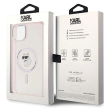 Заредете изображение във визуализатора на галерията – Karl Lagerfeld IML Choupette MagSafe case for iPhone 15 Plus - pink
