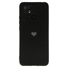 Заредете изображение във визуализатора на галерията – Vennus Silicone Heart Case for Xiaomi Redmi 10C design 1 black
