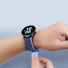 Заредете изображение във визуализатора на галерията – Universal Magnetic Samsung Galaxy Watch 3 45mm / S3 / Huawei Watch Ultimate / GT3 SE 46mm Dux Ducis Strap (22mm LD Version) - Blue
