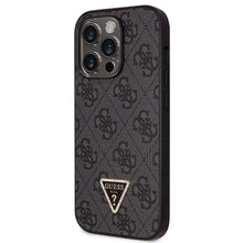 Заредете изображение във визуализатора на галерията – Original faceplate case GUESS GUHCP14LP4TDSCPK for iPhone 14 PRO (Metal Logo Starss Crossbody / black)
