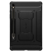 Заредете изображение във визуализатора на галерията – Spigen RUGGED ARMOR "PRO" GALAXY TAB S9 11.0 X710 / X716B BLACK
