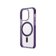 Заредете изображение във визуализатора на галерията – Uniq Combat iPhone 14 Pro 6.1" case Magclick Charging purple/fig purple
