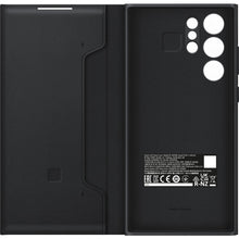 Заредете изображение във визуализатора на галерията – Samsung LED View Cover case with LED display for Samsung Galaxy S22 Ultra black (EF-NS908PBEGEE)

