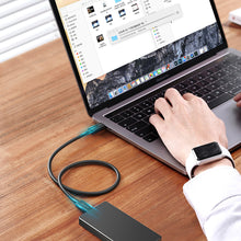 Заредете изображение във визуализатора на галерията – Ugreen cable cable USB C (male) - USB C (male) Thunderbolt 4 100W / 8K 60Hz / 40Gb/s 0.8m black (US501)
