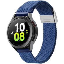 Заредете изображение във визуализатора на галерията – DUX DUCIS Mixture II - stretchable braided strap for Samsung Galaxy Watch / Huawei Watch / Honor Watch / Xiaomi Watch (22mm band) niebieska
