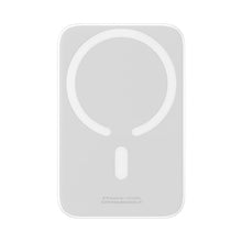 Заредете изображение във визуализатора на галерията – Baseus Magnetic power bank with inductive charging MagSafe 15W / PD fast charging 20W 6000mAh white (Overseas Edition) + Xiaobai Series cable USB-C - USB-C 60W 3A 0.5m white
