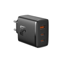 Заредете изображение във визуализатора на галерията – Baseus Cube Pro 65W GaN charger 2x USB-C USB-A - black
