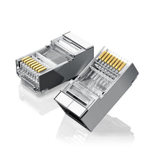 Заредете изображение във визуализатора на галерията – Ugreen 10x plug end RJ45 8P8C (UTP Cat. 6 / Cat. 5 / Cat. 5e) silver (NW111)
