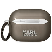 Заредете изображение във визуализатора на галерията – Karl Lagerfeld KLAPHNIKTCK AirPods Pro cover black/black Karl`s Head
