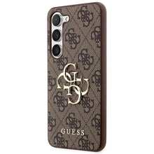 Заредете изображение във визуализатора на галерията – Guess GUHCS23M4GMGBR S23+ S916 brown/brown hardcase 4G Big Metal Logo
