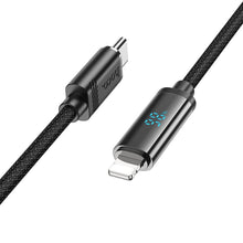 Заредете изображение във визуализатора на галерията – HOCO cable Type C to Iphone Lightning 8-pin Power Delivery 27W U127 1,2m black
