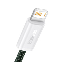 Заредете изображение във визуализатора на галерията – Baseus Dynamic 2 Series USB-A - Lightning 2.4A 480Mbps cable 2m green

