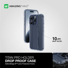 Заредете изображение във визуализатора на галерията – Amazing Thing Titan Pro Holder Case IP156.7PTHBU for Iphone 15 Pro Max navy with stand
