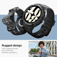 Заредете изображение във визуализатора на галерията – Spigen RUGGED ARMOR "PRO" GALAXY Watch 6 (44MM) BLACK
