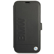 Заредете изображение във визуализатора на галерията – Etui BMW BMFLBKP13XSLLBK iPhone 13 Pro Max 6,7" czarny/black book Signature
