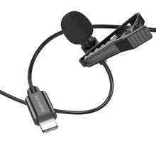 Заредете изображение във визуализатора на галерията – Borofone Lavalier microphone BFK11 Elegant Lightning black
