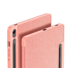 Заредете изображение във визуализатора на галерията – Dux Ducis Domo eco-leather case with stand for Samsung Tab S9 FE+ - pink
