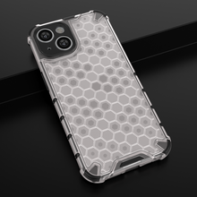 Заредете изображение във визуализатора на галерията – Honeycomb case for iPhone 14 armored hybrid cover transparent
