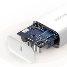Заредете изображение във визуализатора на галерията – Ugreen Fast USB Charger Type C Power Delivery 30 W Quick Charge 4.0 white (70161)
