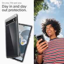 Заредете изображение във визуализатора на галерията – Spigen Ultra Hybrid case for Google Pixel 6A transparent
