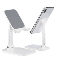 Заредете изображение във визуализатора на галерията – Wozinsky Desk Phone Stand Tablet Stand Foldable White (WFDPS-W1)
