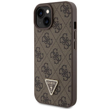 Заредете изображение във визуализатора на галерията – Original Case GUESS hardcase Crossbody 4G Metal Logo GUHCP15SP4TDSCPW for Iphone 15 brown
