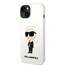 Заредете изображение във визуализатора на галерията – Karl Lagerfeld KLHCP14MSNIKBCH iPhone 14 Plus 6.7" hardcase white/white Silicone Ikonik
