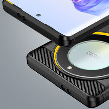 Заредете изображение във визуализатора на галерията – Carbon Case case for Honor Magic5 Lite / X40 / X9a flexible silicone carbon cover black
