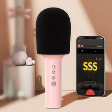 Заредете изображение във визуализатора на галерията – Joyroom wireless karaoke microphone with Bluetooth 5.0 speaker 1200mAh blue (JR-MC5Blue)
