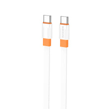 Заредете изображение във визуализатора на галерията – Borofone Cable BX89 Union - Type C to Type C - PD 60W 1 metre white-orange
