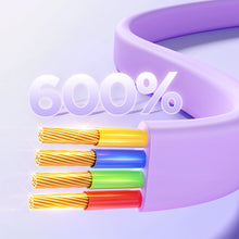 Заредете изображение във визуализатора на галерията – Joyroom S-A40 Colorful Series 3in1 retractable cable USB-A to USB-C / Lightning / microUSB 1m - purple
