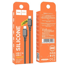 Заредете изображение във визуализатора на галерията – HOCO cable Type C to Type C Power Delivery 60W Assistant X101 black (30pcs/box)
