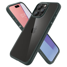 Заредете изображение във визуализатора на галерията – Spigen Ultra Hybrid case for iPhone 15 Pro Max - dark green
