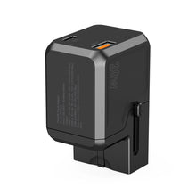 Заредете изображение във визуализатора на галерията – Choetech PD6038 USB-C USB-A PD 20W Travel Charger USA EU UK AU - Black
