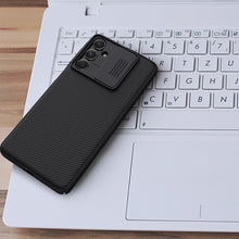 Заредете изображение във визуализатора на галерията – Samsung Galaxy M54 Armored Case with Camera Cover Nillkin CamShield Case - Black
