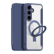 Заредете изображение във визуализатора на галерията – Dux Ducis Skin X Pro case with magnetic ring/stand for Samsung S24+ - blue
