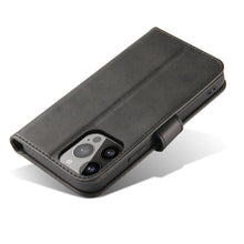 Заредете изображение във визуализатора на галерията – Magnet Case case for Vivo Y35 / Vivo Y22 / Vivo Y22s cover with flip wallet stand black
