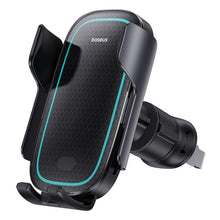 Заредете изображение във визуализатора на галерията – BASEUS car holder to air vent with wireless charging Mily Way 15W black C40357000111-00/BS-CM023
