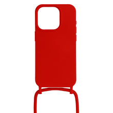 Заредете изображение във визуализатора на галерията – Strap Silicone Case for Iphone 15 Pro design 1 red

