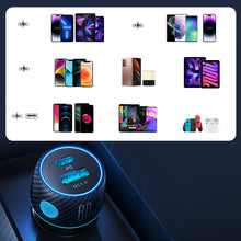 Заредете изображение във визуализатора на галерията – Car charger 60W USB-C USB-A Joyroom JR-CCN01 | black
