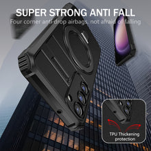 Заредете изображение във визуализатора на галерията – Tel Protect Armor Magsafe Metal Ring Case for Samsung Galaxy S23 black
