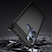 Заредете изображение във визуализатора на галерията – Carbon Case case for Infinix Hot 20i flexible silicone carbon cover black
