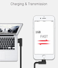 Заредете изображение във визуализатора на галерията – REMAX cable Axe RC-083i - USB to Lightning - Iphone 5/SE/6/6S/7/8/X angled 1,8 meter Black
