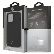 Заредете изображение във визуализатора на галерията – Mercedes MEHCP13XSILBK iPhone 13 Pro Max 6,7" czarny/black hardcase Silicone Line
