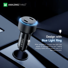 Заредете изображение във визуализатора на галерията – Amazing Thing Car charger Speed Pro SP66WCC - 2xType C - PD 66W black
