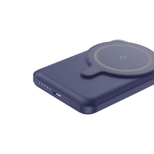 Заредете изображение във визуализатора на галерията – Amazing Thing Power bank Thunder Pro Stand 5000mAh TPM5KSBU - Type C - magnetic with induction charger blue
